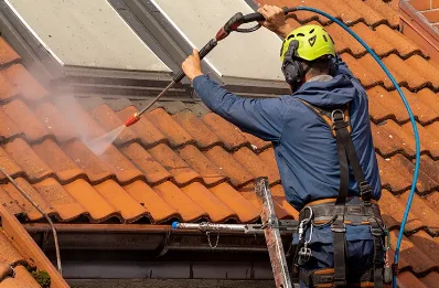 Démoussage et hydrofuge de toiture à Pincé